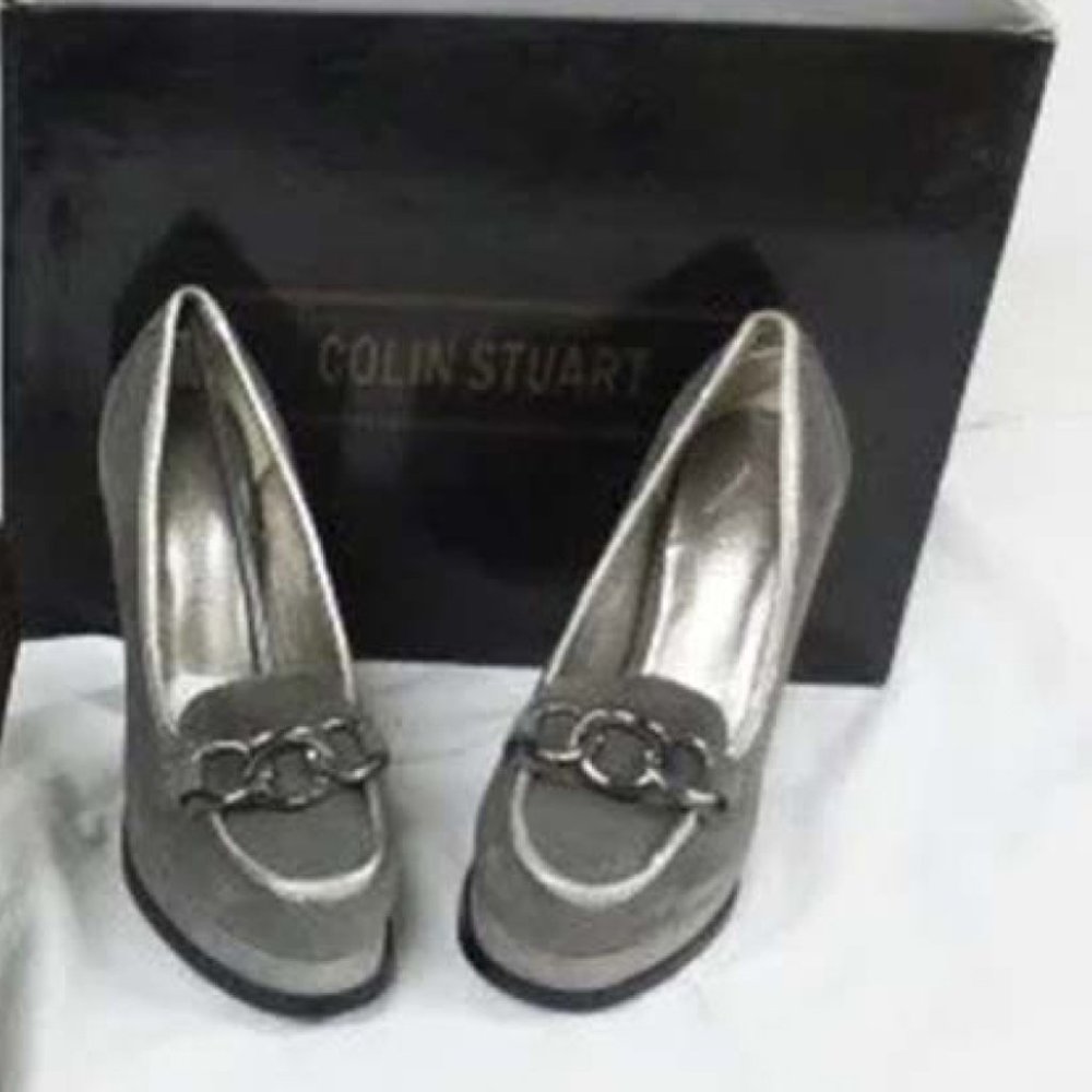 Colin Stuart SILVER Platform Shoes